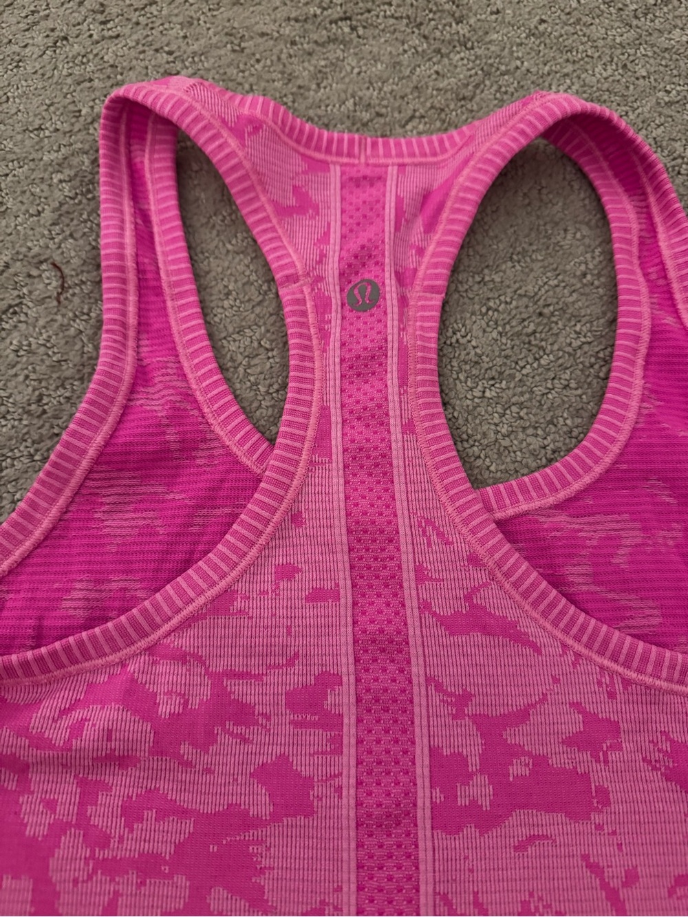 Pink Floral Racerback Tank Top - Picture 3 of 3